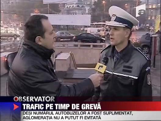 Trafic pe timp de greva