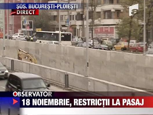 18 noiembrie, restrictii la pasaj