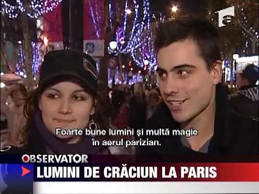 Lumini de Craciun la Paris