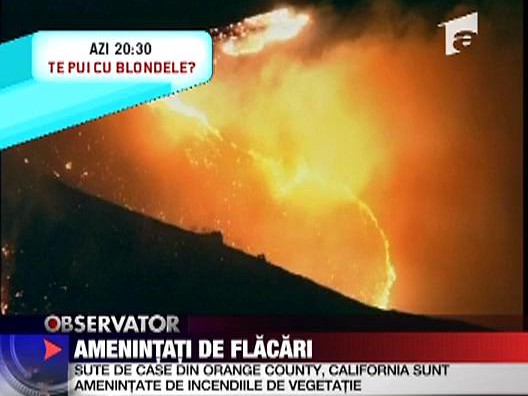 Amenintati de flacari