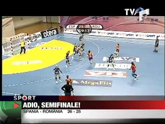 Adio, semifinale!