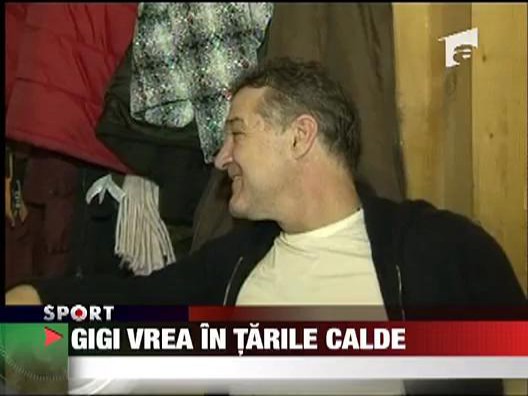 Gigi vrea in tarile calde!