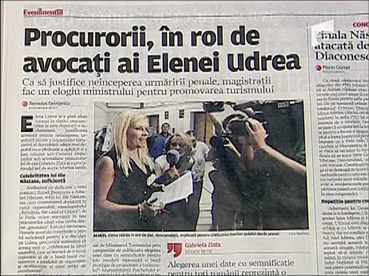 Badea: "Procurorii ne spun ca Udrea a promovat bine turismul. Uau!!!"