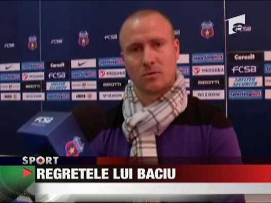 Baciu: "Regret ceea ce am facut"