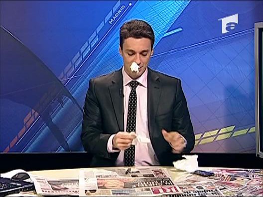 Badea cu servetele in nas