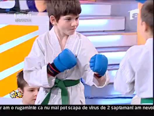 Vezi o demonstratie de karate facuta de copii!