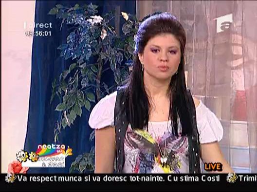 Cristina canta pentru Buna dimineata, te succes!