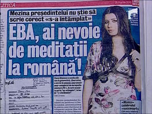 Mircea Badea despre gresilele gramaticale ale Elenei Basescu