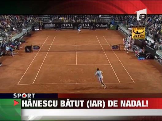 Victor Hanescu a pierdut din nou cu Rafael Nadal