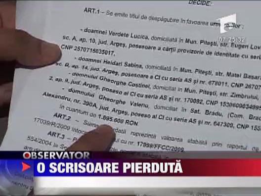 O scrisoare pierduta | Observatornews.ro