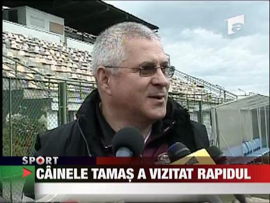 Cainele Tamas a vizitat Rapidul