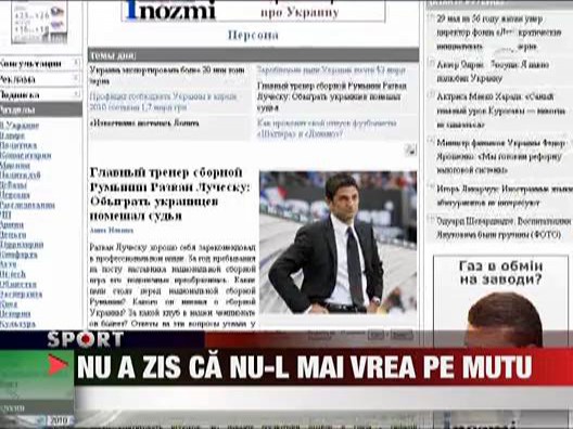 Lucescu nu a spus niciodata ca nu-l mai selectioneaza pe Mutu