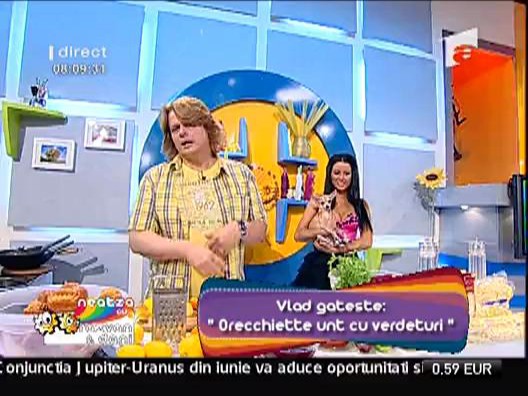 Orecchiette unt cu verdeturi