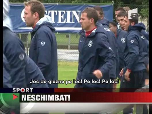 Piturca a condus azi primul antrenament in Austria