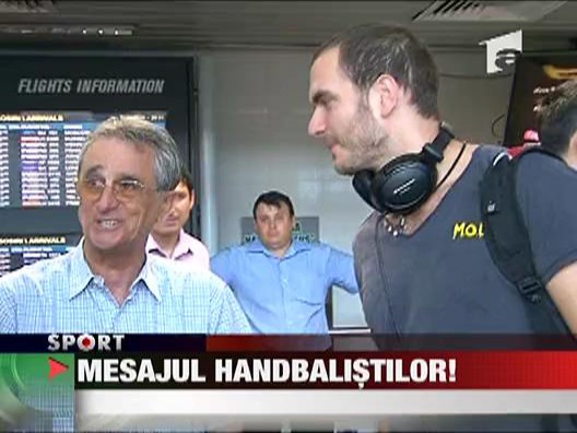 Mesajul handbalistilor!