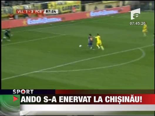 Ando s-a enervat la Chisinau