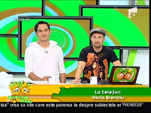 Horia Brenciu in direct prin telefon