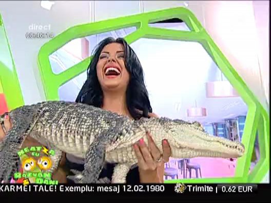 Daniela Crudu, cu poseta vie