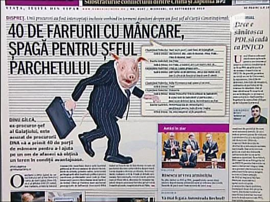 Spaga pentru seful parchetului