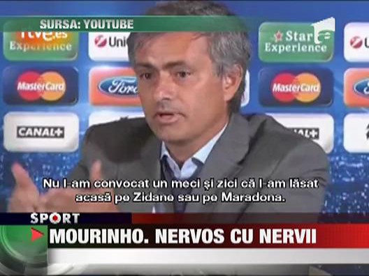 Mourinho s-a enervat pe ziaristi