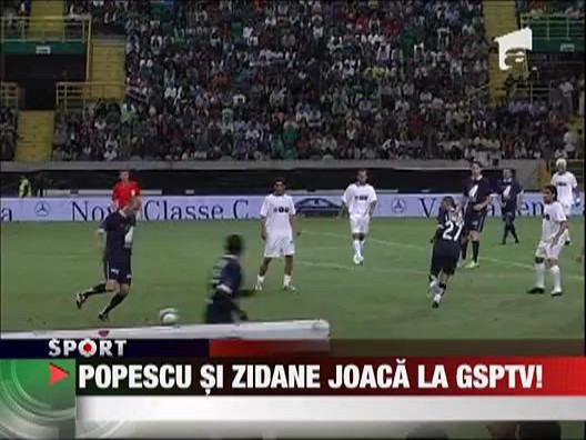 Popescu si Zidane joaca la GSPTV!