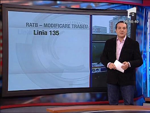 RATB - modificare traseu Linia 135 | Observator News