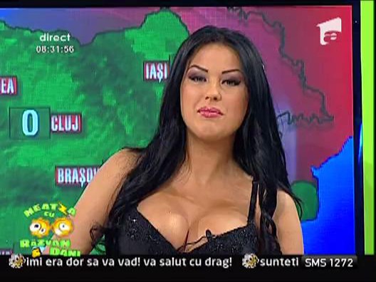 Daniela Crudu si trofeul meteo