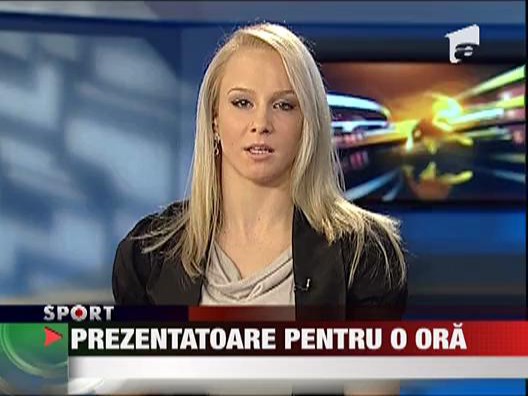 Sandra Izbasa, prezentatoare pentru o ora