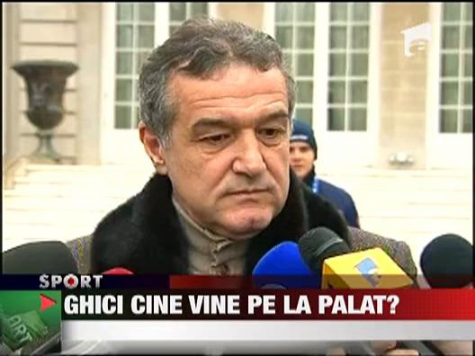 Olaroiu, in vizita la palatul lui Gigi Becali