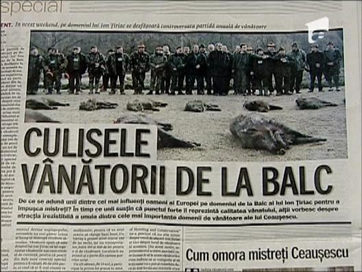 Mircea Badea despre vanatoarea de la Balc