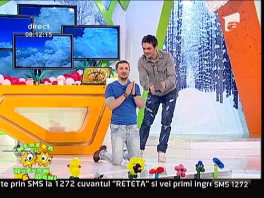 Dani ii imita pe jucatorii Stelei