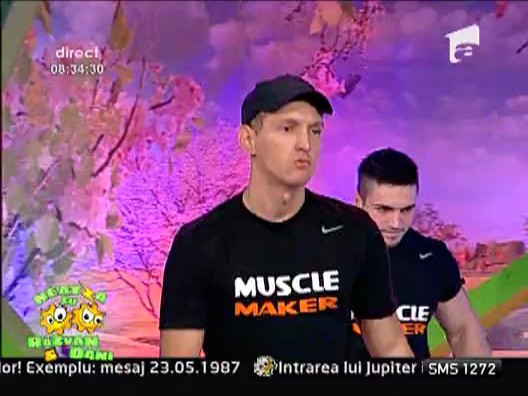 Muscle Maker cu un nou exercitiu de fitness la Neatza