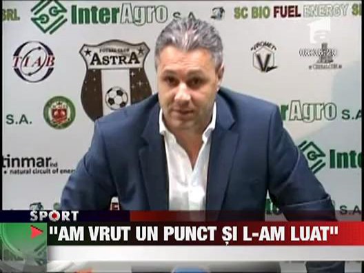 Sumudica: "Am vrut un punct si l-am castigat"