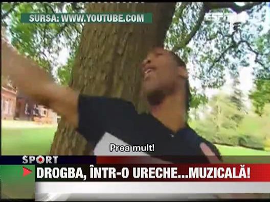 Dider Drogba a cantat la chitara
