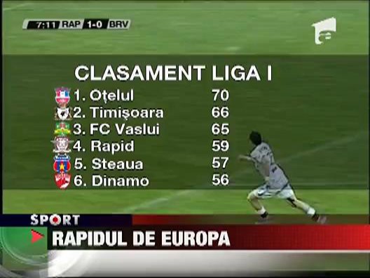 Rapid a terminat sezonul pe locul patru