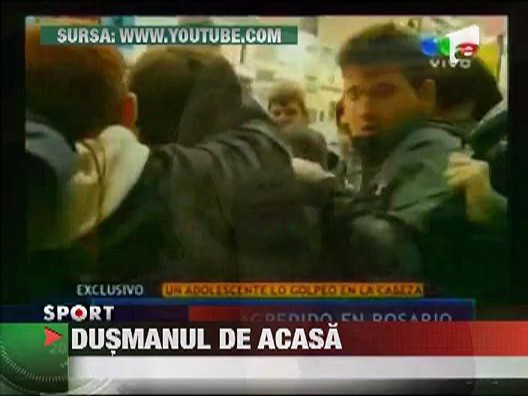 Leo Messi atacat de un fan