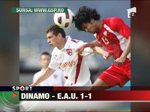 Dinamo a terminat la egalitate cu Emiratele Arabe Unite