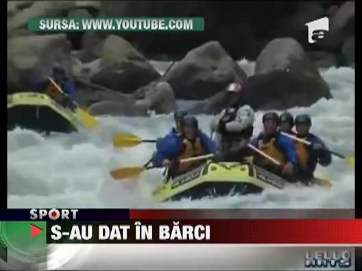 Jucatorii de la Napoli se dau in barci