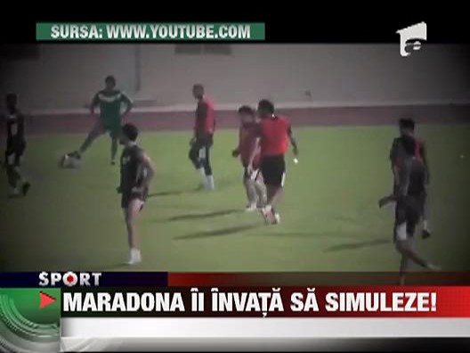 Maradona i-a invatat pe arabi sa simuleze