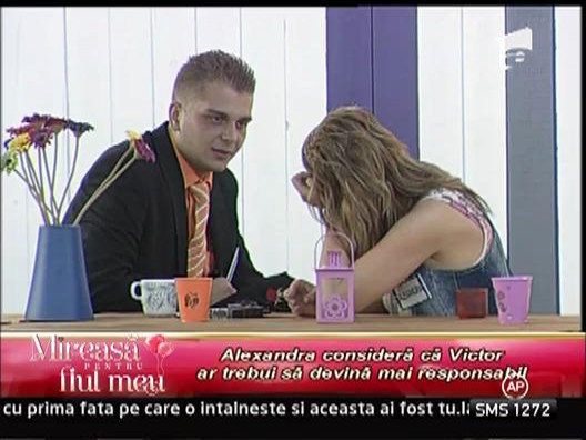 Alexandra considera ca Victor ar trebui sa devina mai responsabil