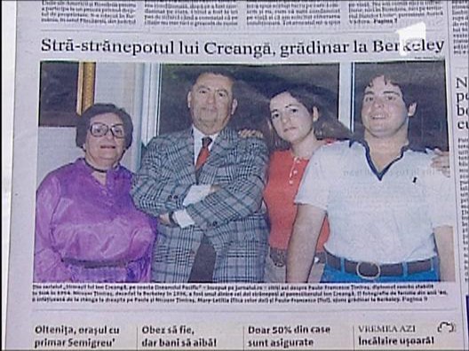 Urmasul lui Ion Creanga, gradinar in SUA