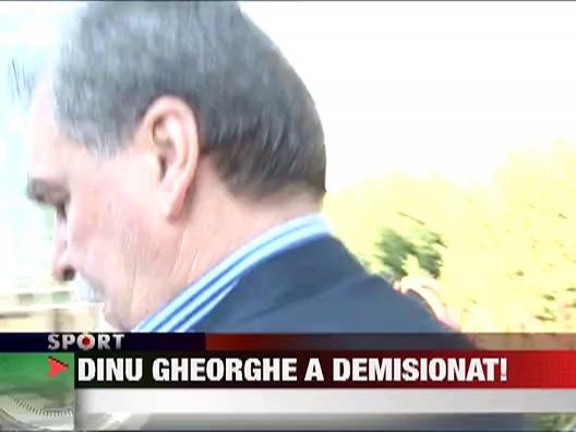 Dinu Gheorghe a demisionat!
