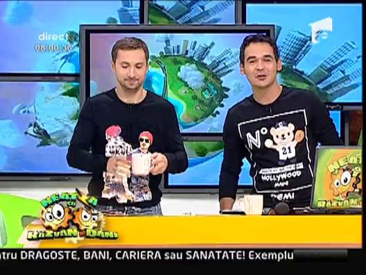 Razvan si Dani intampinati cu melodia "Focul"
