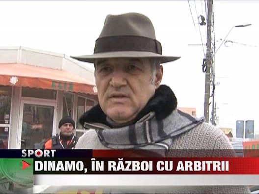 Dinamo, in razboi cu arbitri