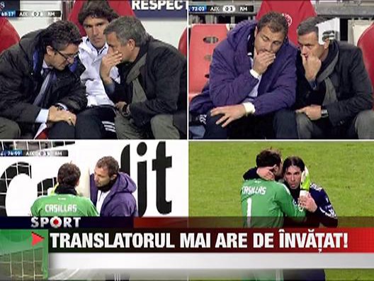 Mourinho scos din sarite de un translator!