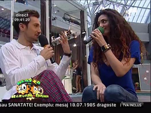 Claudia Pavel in platou la Neatza
