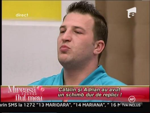 Catalin si Adrian au avut un schimb dur de replici