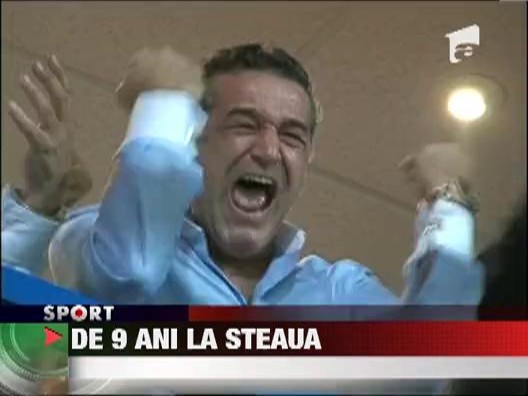 S-au implinit 9 ani de cand Gigi Becali a preluat Steaua