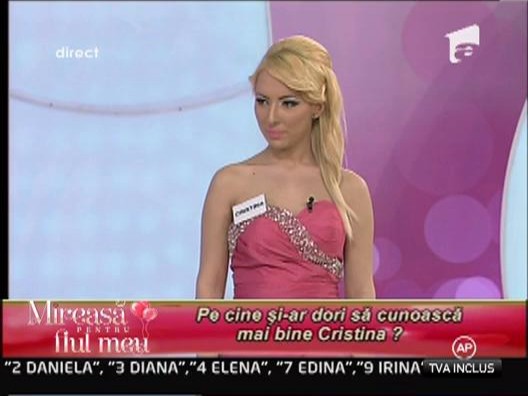 Cristina s-a indragostit de un concurent