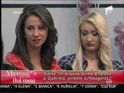 Andreea afectata de conflictul dintre ea si Gabriela